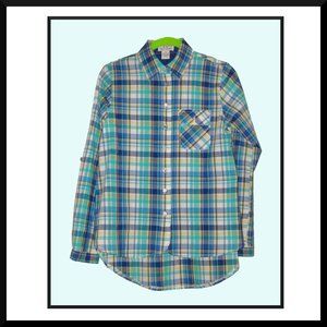 Love Notes Women's Long Sleeve Plaid Shirt